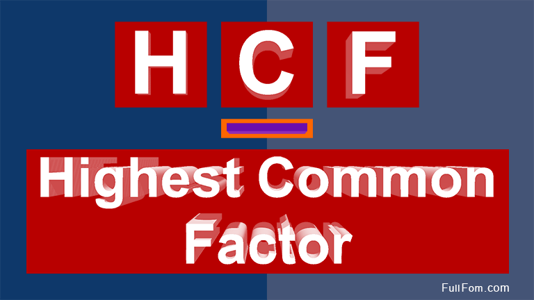 HCF full form