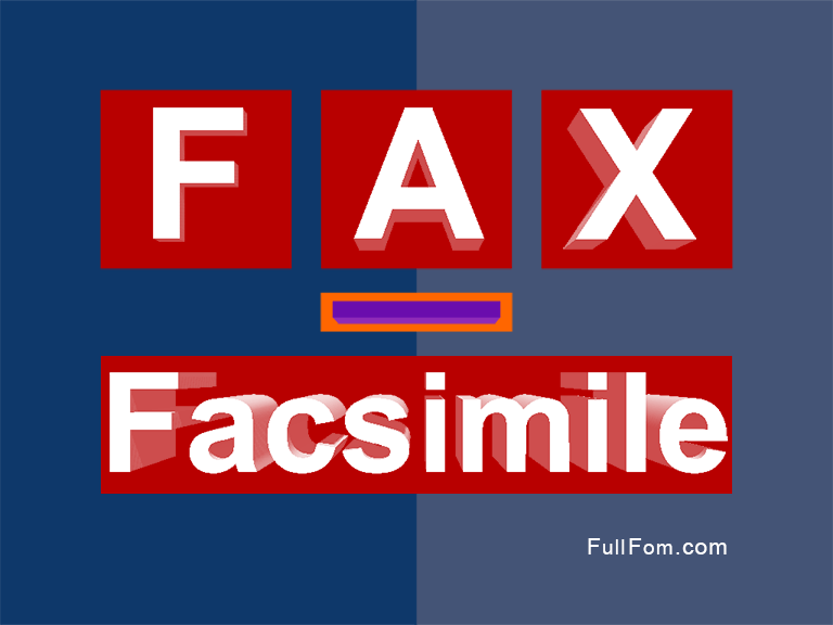 FAX full form
