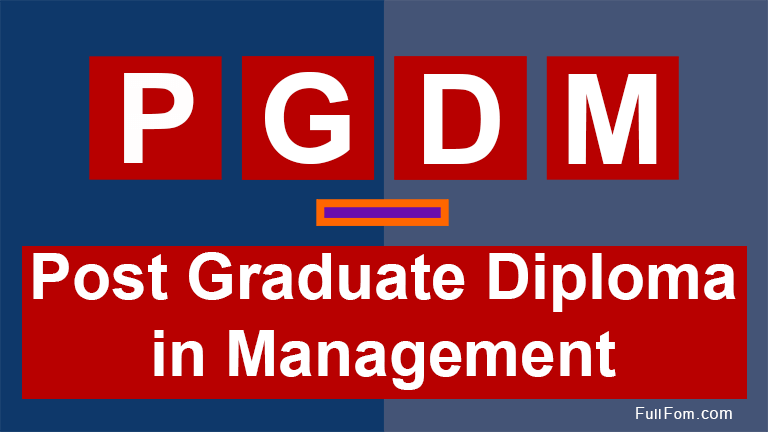 PGDM full form