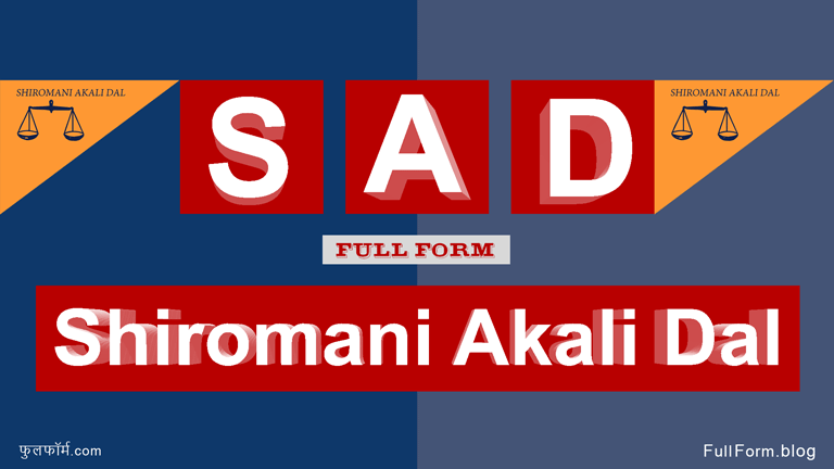 SAD full form: Shiromani Akali Dal